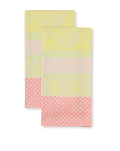 Garnier Thiebaut Set of 2 Stuc Citron Vert Kitchen Towels