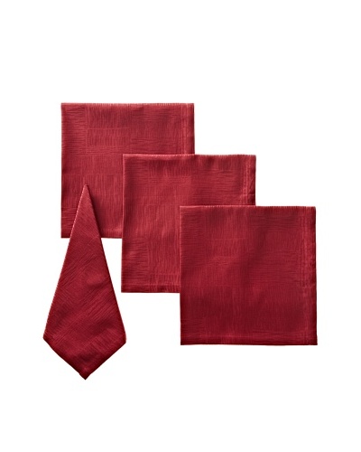 Garnier-Thiebaut Set of 4 Organic Napkins, Burgundy