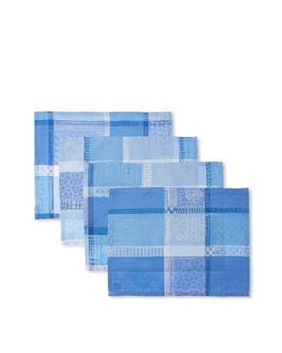 Garnier-Thiebaut Set of 4 Mille Wax Placemats, Ocean, 16 x 20