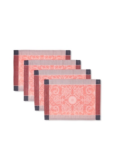 Garnier-Thiebaut Set of 4 Appoline Place Mats, Flamant, 21″ x 15″As You See