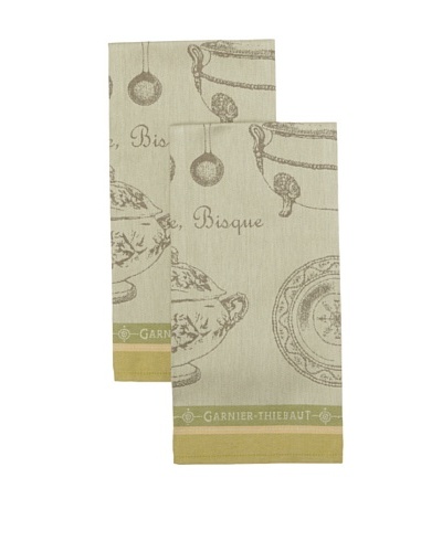 Garnier Thiebaut Set of 2 Service A Soupe Sauge Kitchen Towels