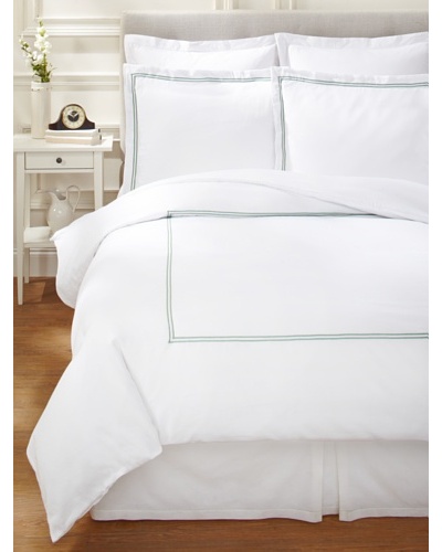 Garnier-Thiebaut Nice Duvet Cover Set [White/Light Green]