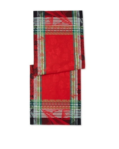 Garnier-Thiebaut Christmas Light Table Runner, Rubis, 22 x 59