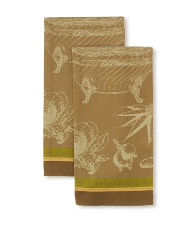 Garnier Thiebaut Set of 2 Potage du jour Laurier Kitchen Towels