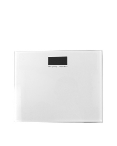 Gedy by Nameek's Square Electronic Bathroom Scale, White