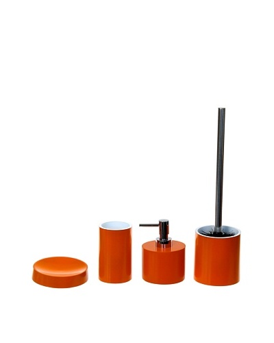 Gedy by Nameeks Piccollo Bathroom Accessory Set, Orange