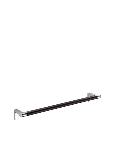 Gedy by Nameek's Odos Collection Towel Bar, Polished Chrome/Wenge, 18As You See