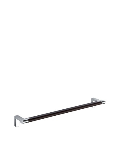 Gedy by Nameek's Odos Collection Towel Bar, Polished Chrome/Wenge, 18