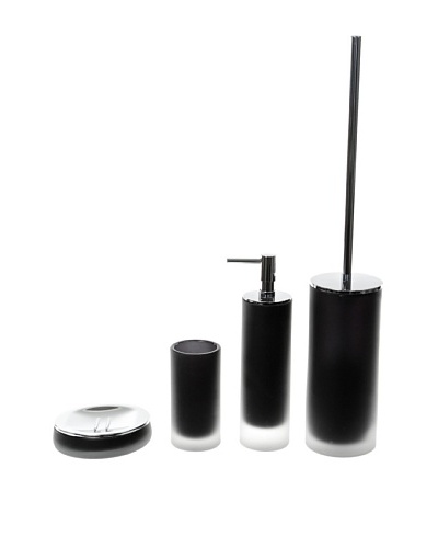 Gedy by Nameeks Baltic Bathroom Accessory Set, Black