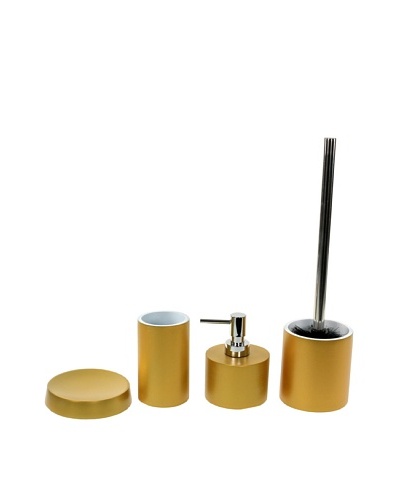 Gedy by Nameeks Piccollo Bathroom Accessory Set, Gold