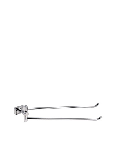 Gedy by Nameek's Minnesota Collection Double Swivel Towel Bar, Polished Chrome