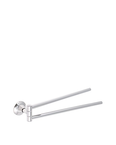 Gedy by Nameek’s Ascot Collection Double Swivel Towel Bar, Polished Chrome