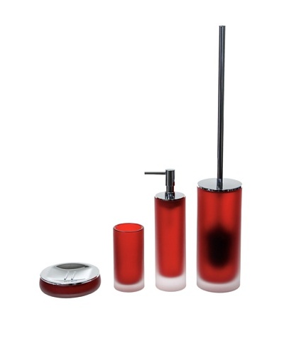Gedy by Nameeks Baltic Bathroom Accessory Set, Red