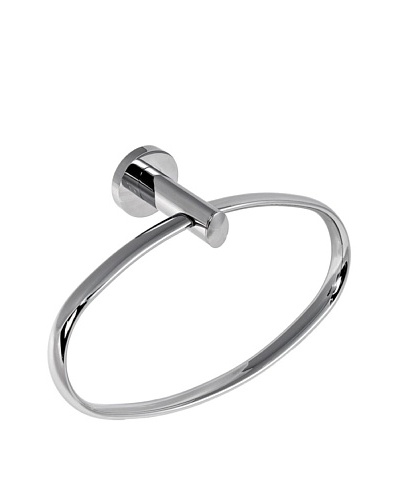 Gedy by Nameek's Demetra Collection Wall-Mountable Towel Ring, Polished Chrome