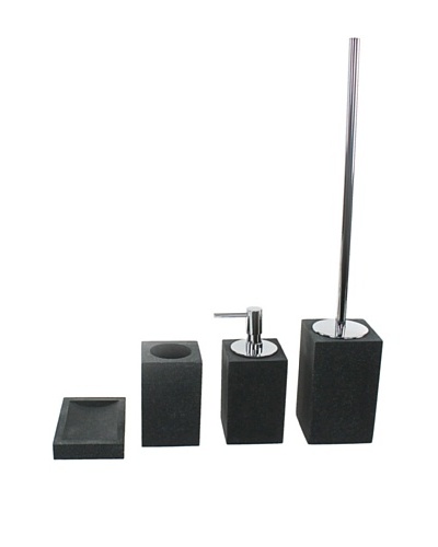 Gedy by Nameeks Oleandro Bathroom Accessory Set, Black