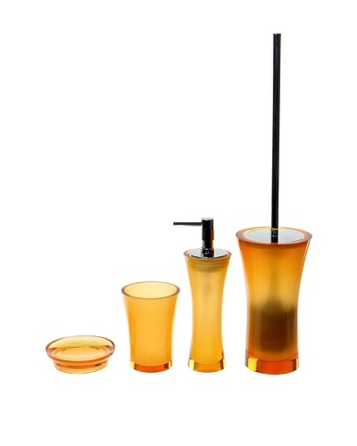 Gedy by Nameeks Flaca Bathroom Accessory Set, Orange