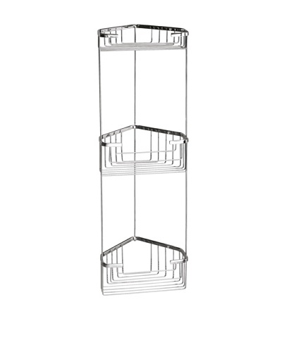 Gedy by Nameek's Wire Corner Double Shower Basket