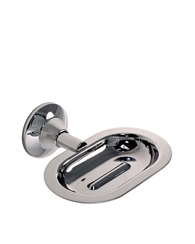 Gedy by Nameek’s Ascot Collection Wall-Mountable Chrome Soap Dish, Polished Chrome