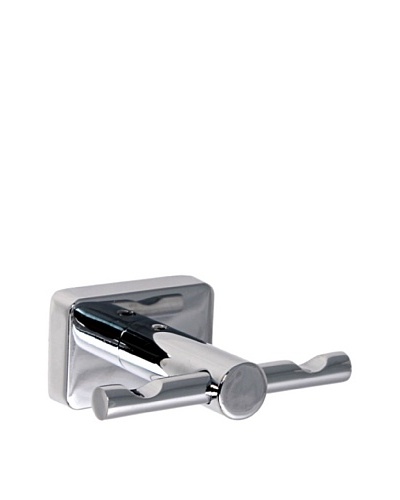 Gedy by Nameek's Minnesota Collection Wall-Mountable Double Hook, Polished Chrome