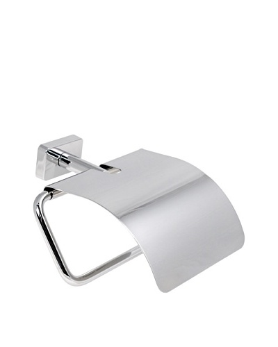 Gedy by Nameek’s Minnesota Collection Wall-Mountable Toilet Paper Holder with Cover, Polished Chrome