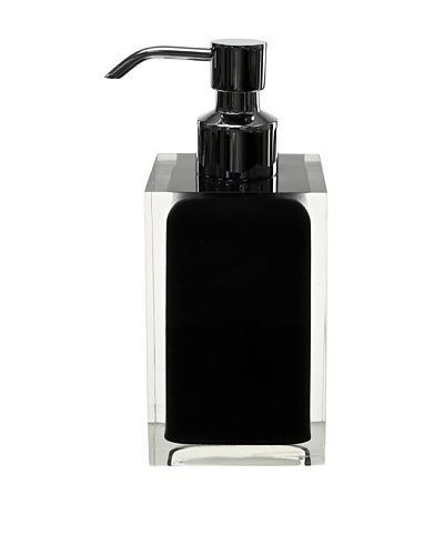 Gedy by Nameek's Square Countertop Soap Dispenser, Black