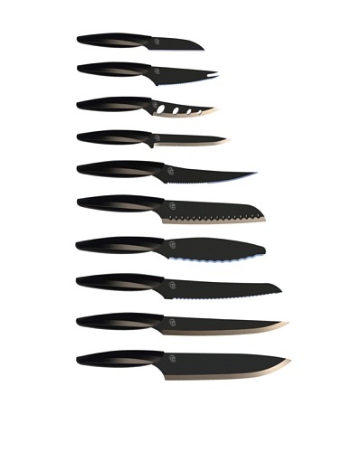 Gela Global 10-Piece Knife Set [Black]