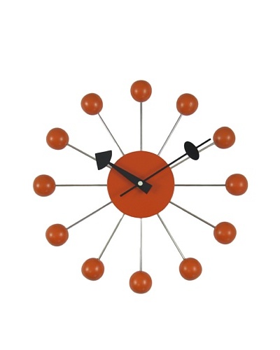 George Nelson Ball Clock, Orange