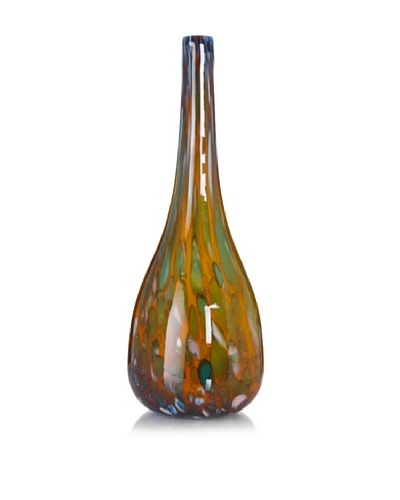 Honey Amber Teardrop Vase