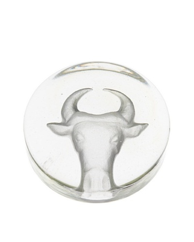 Glass Works Jozefina Paperweight Zodiak Taurus