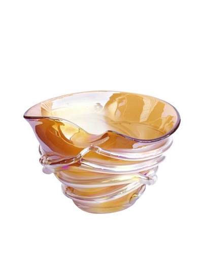 Glass Works Jozefina Stylish Golden Bowl