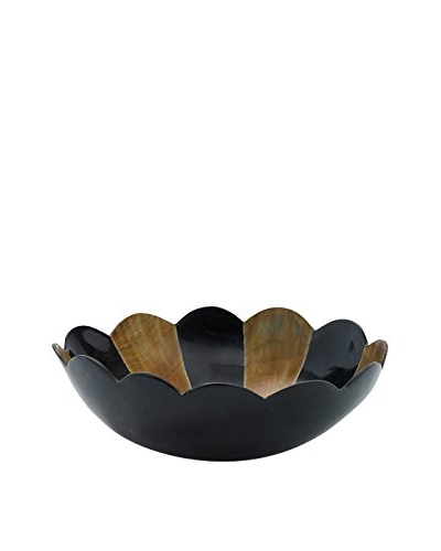 Go Home Scalloped-Edge Horn Bowl