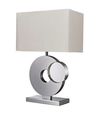 Dimond Lighting Tuba Table Lamp, Chrome/Crystal