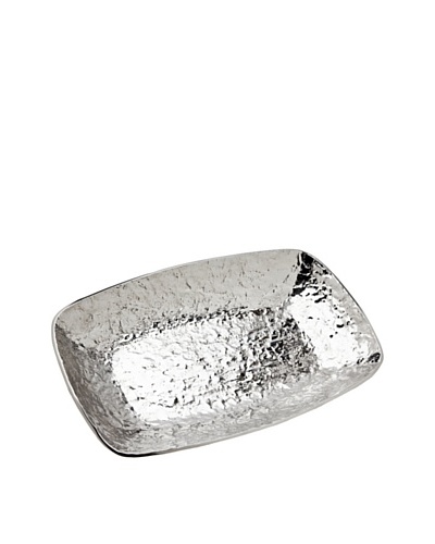 Godinger Lava Rectangular Tray, Silver