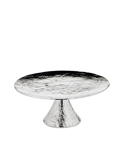 Godinger Lava Round Cake Stand, Silver