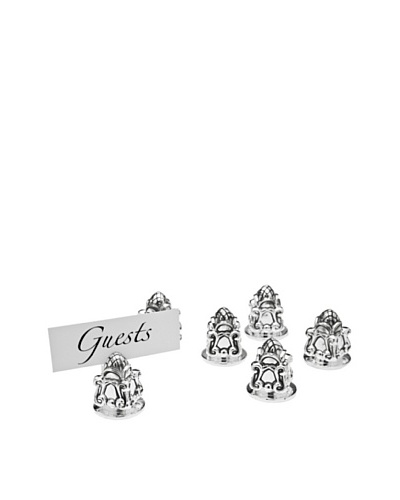 Godinger Set of 6 Acorn Place Card Holders