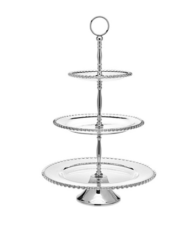 Godinger 3-Tier Chesterfield Server, Clear