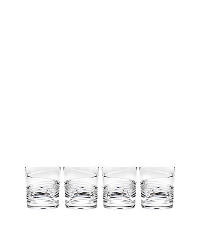 Godinger Spirale Set of 4 Double Old Fashion Glasses