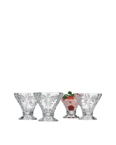 Godinger Set of 4 Palm Ice Cream Cups