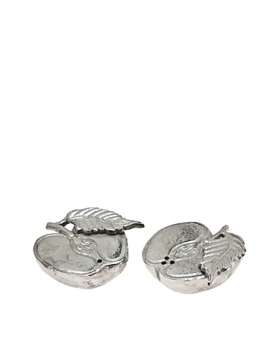 Godinger Cut Apple Salt & Pepper Shakers, Silver