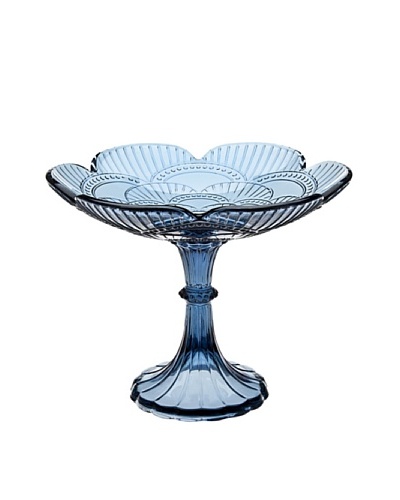 Godinger Fanfare Blue Compote Server