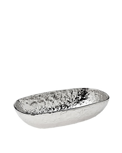 Godinger Lava Rectangular Bowl, Silver