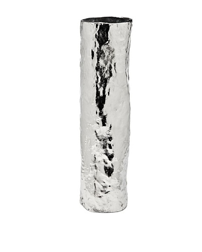 Godinger Lava Round Vase, Silver