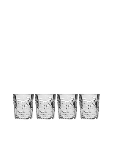 Godinger Set of 4 Palm Double Old-Fashioned Glasses