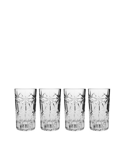 Godinger Set of 4 Palm Highball Glasses