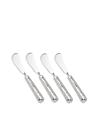 Godinger Set of 4 Lava Spreaders, Silver