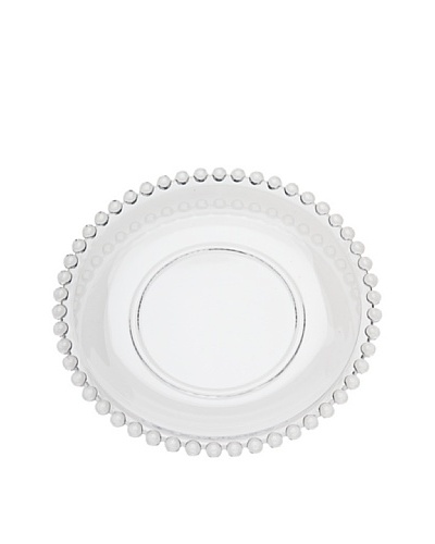 Godinger Set of 4 Chesterfield Dessert Plates, Clear