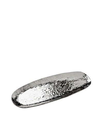 Godinger Lava Oblong Tray, Silver
