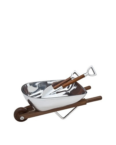 Godinger Wheelbarrow Salad Bowl & Servers