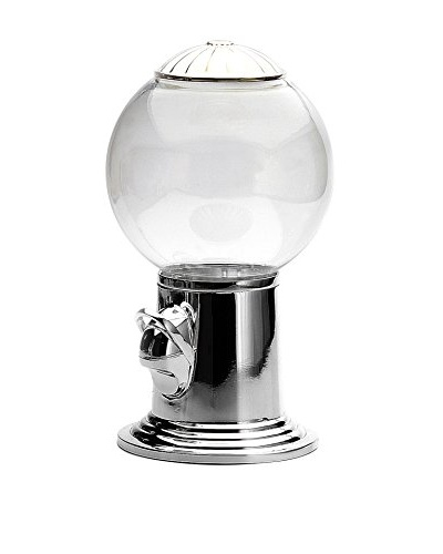 Godinger Candy Dispenser, Clear/Silver