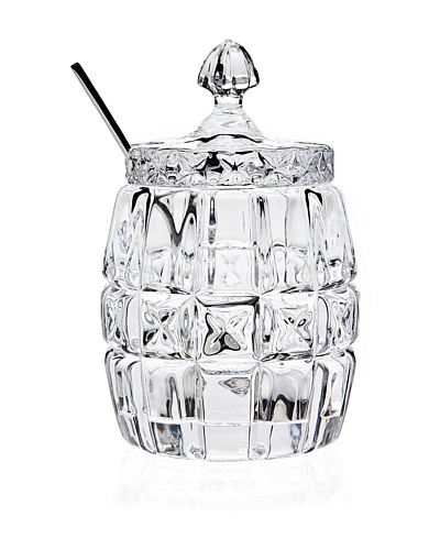 Godinger Jam/Honey Jar with Serving Spoon, ClearAs You See